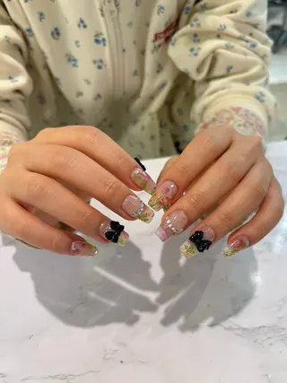 ネイル ガーリーネイル hiroka🩰🎀のネイルデザイン