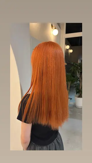 ロング カラー 彦坂 柚羽のヘアスタイル