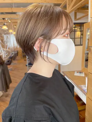 ショート カラー hair salon Ranun髪質改善のヘアスタイル