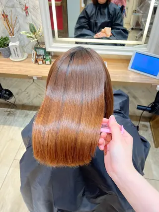 ミディアム 韓国レイヤー 暖色カラー/さくらのヘアスタイル