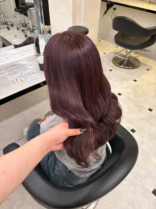 ロング カラー 透明感ベージュカラー 🪞上野🪞AIのヘアスタイル