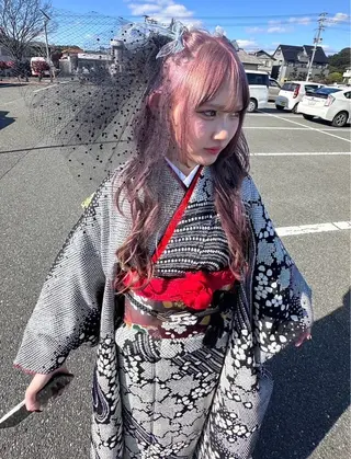 ロング ヘアアレンジ Kozy  hair design所属・東 史夏のヘアスタイル