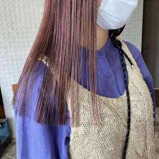 ロング カラー 中村 友香のヘアスタイル
