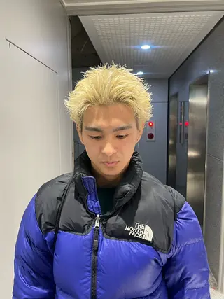 ショート カラー パーマ メンズ 🔥メンズ 特化🔥菊水皐暉🔥のヘアスタイル