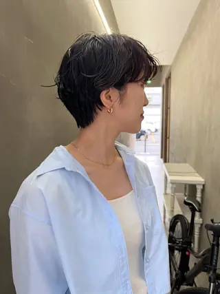 ショート メンズハイトーン/栄 /イトウタケルのヘアスタイル