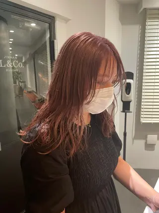 セミロング カラー classic 新横浜所属・大人girly🛋️ 🤍yukakoのヘアスタイル