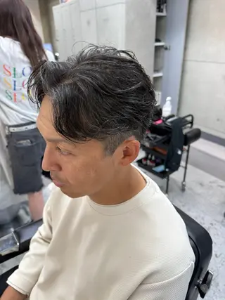 ミディアム パーマ メンズ CHROM TOKYO A.L.T所属・【メンズ・パーマ】 藪 清正のヘアスタイル