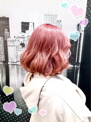 ミディアム カラー Annon プライベートサロンのヘアスタイル