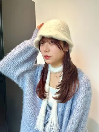 セミロング Lond azur所属・🇰🇷韓国レイヤー 韓国風ボブのヘアスタイル