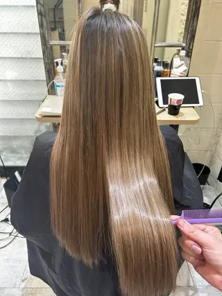 ロング カラー 6Dエクステ 鳥谷ミナトのヘアスタイル