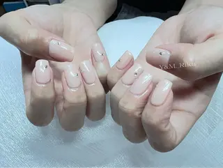 ネイル Kaka_ パラジェル、長さだしのネイルデザイン