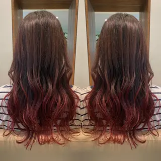 ロング 鈴木 奈波のヘアスタイル