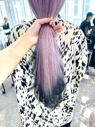 セミロング カラー レイヤーカットとハイ トーン/HIROKIのヘアスタイル