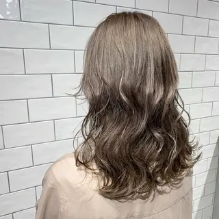 セミロング カラー 原山 直人のヘアスタイル