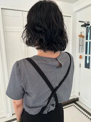 パーマ ブリーチカラー🎀 韓国風/寺門美優のヘアスタイル