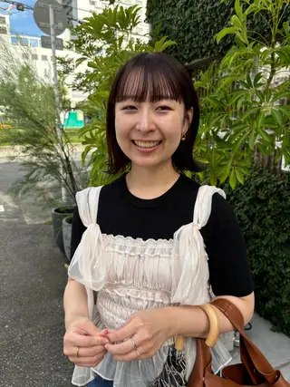 ミディアム カラー Chiho / 梅田 / ボブ/ パーマのヘアスタイル