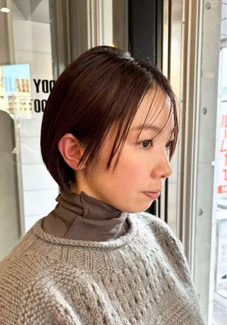 ショート カラー IKU ミニボブ名古屋のヘアスタイル
