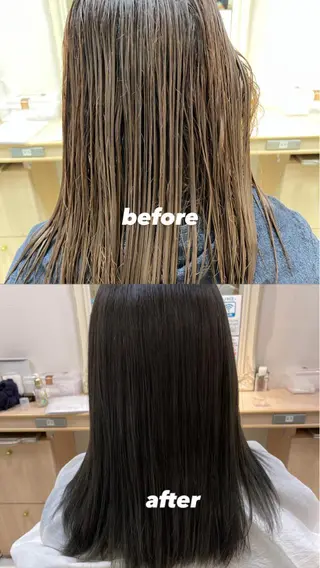 セミロング カラー 髪質改善ヘアエステ専門サロン　ReLife所属・〜 内山〜のヘアスタイル