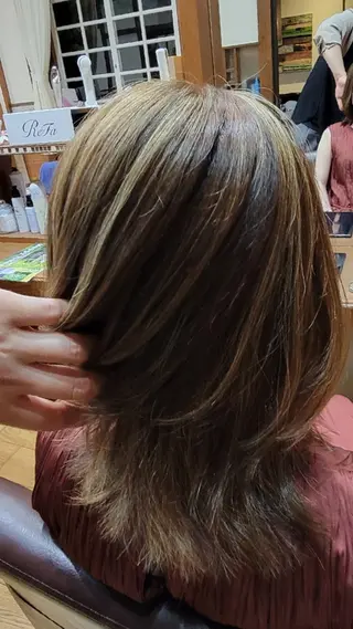 カラー ミディアム 中田 大輝👓のヘアスタイル