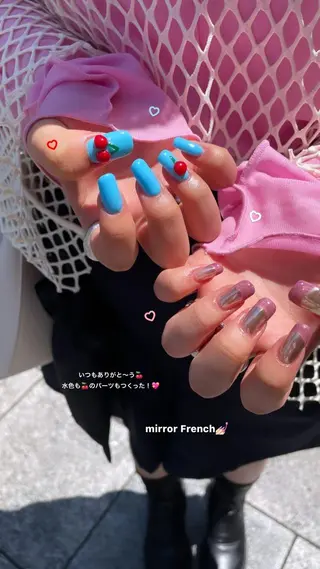 ネイル 束感まつ毛/ネイル/ LED♥KIRARAのマツエク・マツパデザイン