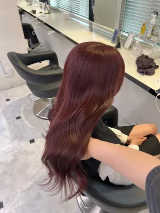 ロング カラー 愛され暖色♥️モテ 艶髪♥️りなのヘアスタイル