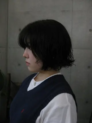 ショート パーマ ヘアアレンジ Door所属・松井 七瀬のヘアスタイル