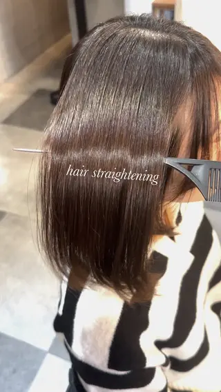 ミディアム 髪質改善|縮毛矯正 ◎店長◎Keitaのヘアスタイル