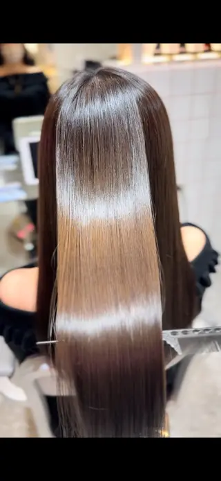 ロング カラー 新宿/韓国レイヤー 髪質改善カラー/角所のヘアスタイル