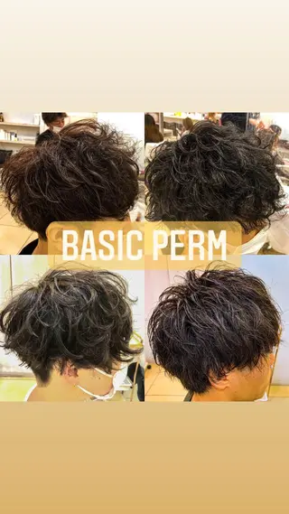 ショート パーマ メンズ 韓国風メンズ/毛流れ ヘアなら須田龍世のヘアスタイル