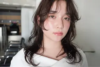 ミディアム LUVISM りきカットモデル募集のヘアスタイル