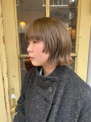 ショート カラー KURIA‪‪*⋆ஐ ブリーチ/韓国ヘアのヘアスタイル