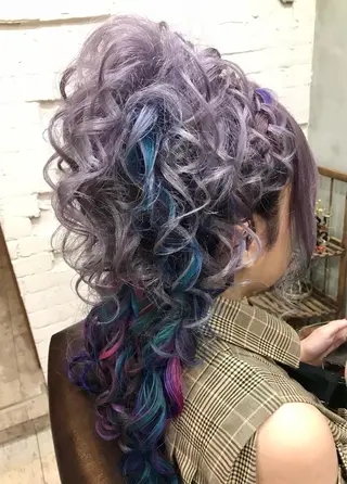 ロング まつパ・ヘアセット ♡Chinami♡のマツエク・マツパデザイン