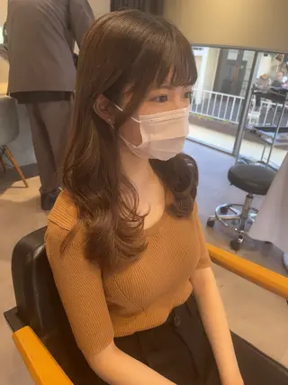 セミロング カラー パーマ ヘアアレンジ 佐藤優太朗 似合わせ/髪質改善のヘアスタイル