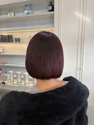 ミディアム カラー 髪質改善特化🥣🫧 天神美容室のヘアスタイル
