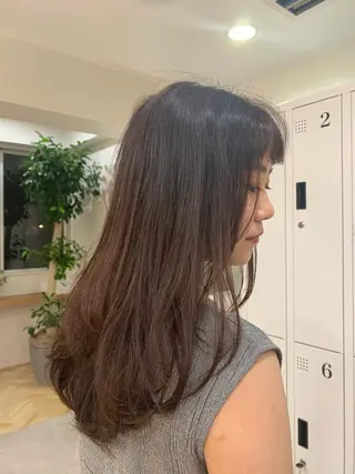 セミロング カラー 斉藤 未佳のヘアスタイル