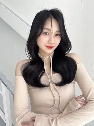 ロング カラー パーマ 韓国ヘア/髪質改善 TAKAHIROのヘアスタイル