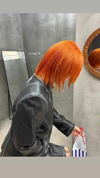 ミディアム カラー taoka ayaのヘアスタイル