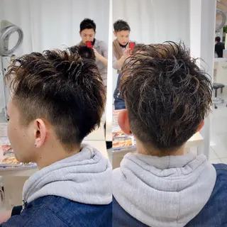 メンズ メンズパーマ特化 👑店長👑間宮👑のヘアスタイル