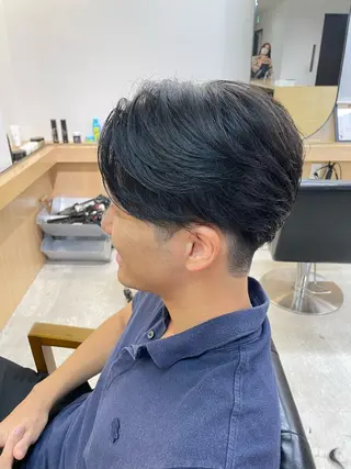 パーマ メンズ マエダ リョウのヘアスタイル