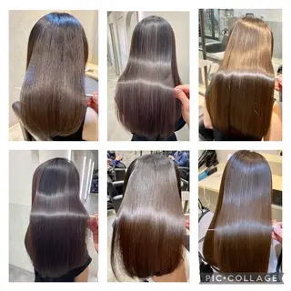 ロング 自然で柔らかい縮毛 矯正✨松尾郁哉のヘアスタイル