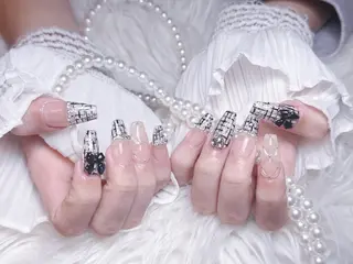 ネイル ☁️Minmin Tsuki💙🩵のネイルデザイン