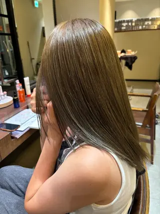 セミロング カラー FURUSHO所属・縮毛矯正/髪質改善 ルクア9F/小倉悠佑のヘアスタイル