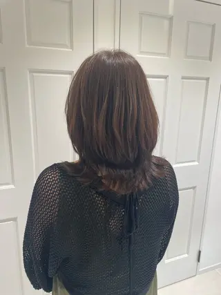 セミロング ボブ／ブリーチカラー ／ゆづき🌟のヘアスタイル
