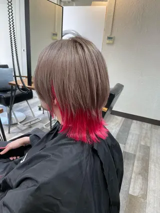 ミディアム カラー ACROあべの店所属・艶カラー/インナー /グラデ/大西小百合のヘアスタイル
