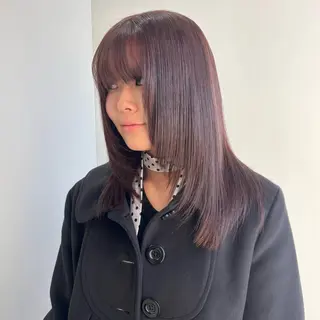 ミディアム カラー 🍎似合わせハイトー ン🍎ののかのヘアスタイル