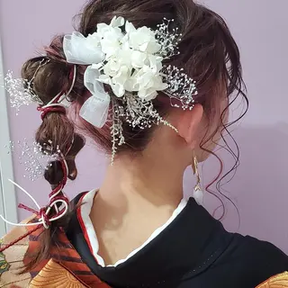 セミロング ヘアアレンジ ナカシマ  アユミのヘアスタイル