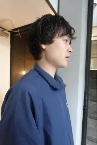 ショート メンズ 🍁ロングパーマ.ニ ュアンス🍁陸来のヘアスタイル