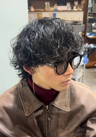 パーマ メンズ 年間2000名担当◎ パーマ職人/仲原佑樹のヘアスタイル