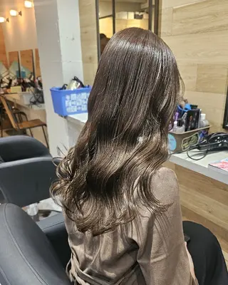 ロング Ayu🐾縮毛矯正/ ブリーチ無しカラーのヘアスタイル