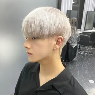 ショート カラー メンズ ミルボンAujua認定サロン Ria  OSAKA 梅田所属・メンズ特化/ マンツーマン/Ryuのヘアスタイル